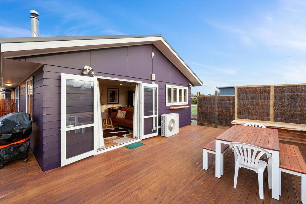 The Purple House - Ohakune Home With Spa Pool Екстер'єр фото